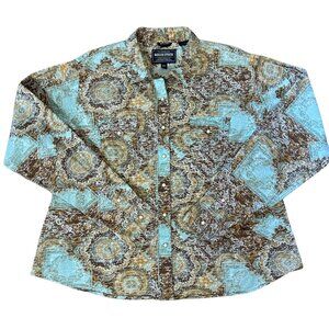 Panhandle Slim Rough Stock Pearl Snap Shirt Women’s 2X Plus Size 2X (18-20)